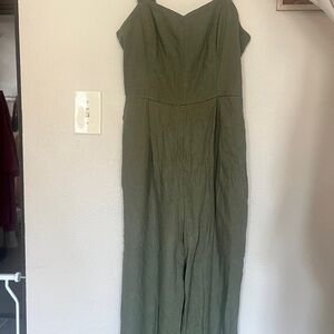Old Navy Sage Green Jumpsuit Size Small Tall